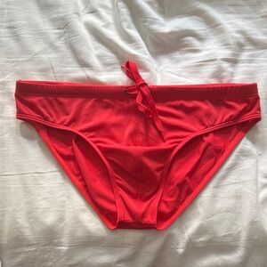 Red Men's Lifeguard Speedo